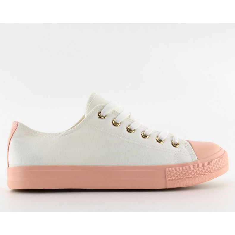 Zapatillas de mujer blanco-rosa BLANCO / ROSA rosado