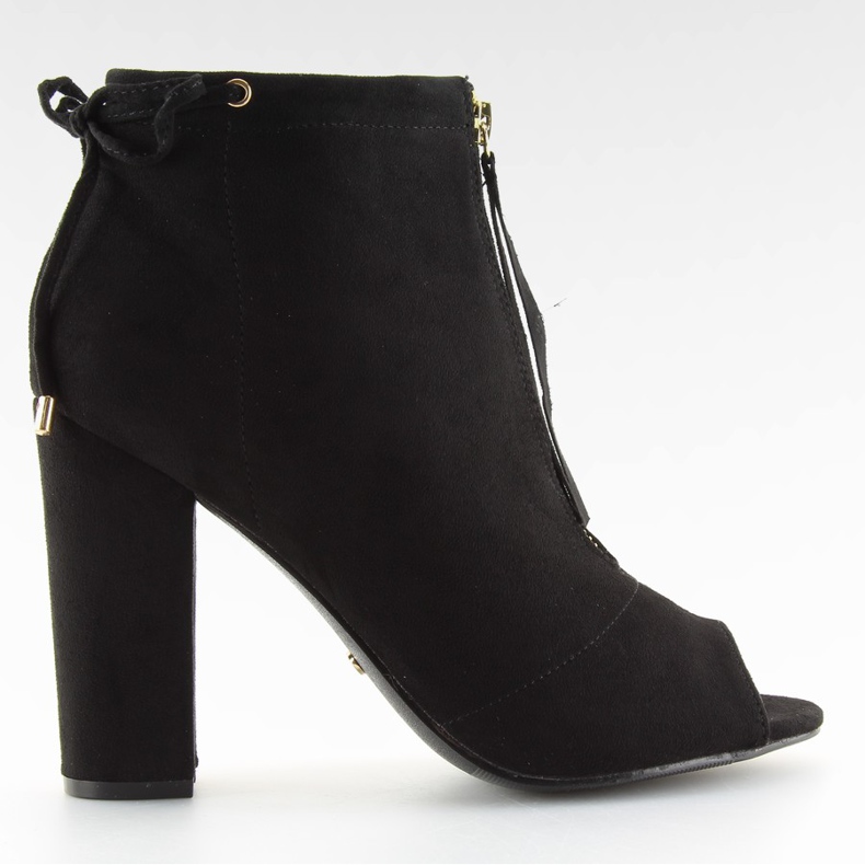 Botas Negras Punta Abierta Nf-16 negro