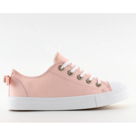 Deportivas de mujer con lazo rosa 8935 Pink rosado