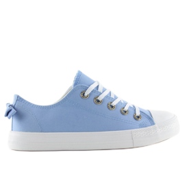 Deportivas de mujer con lazo, azul 8935 Blue