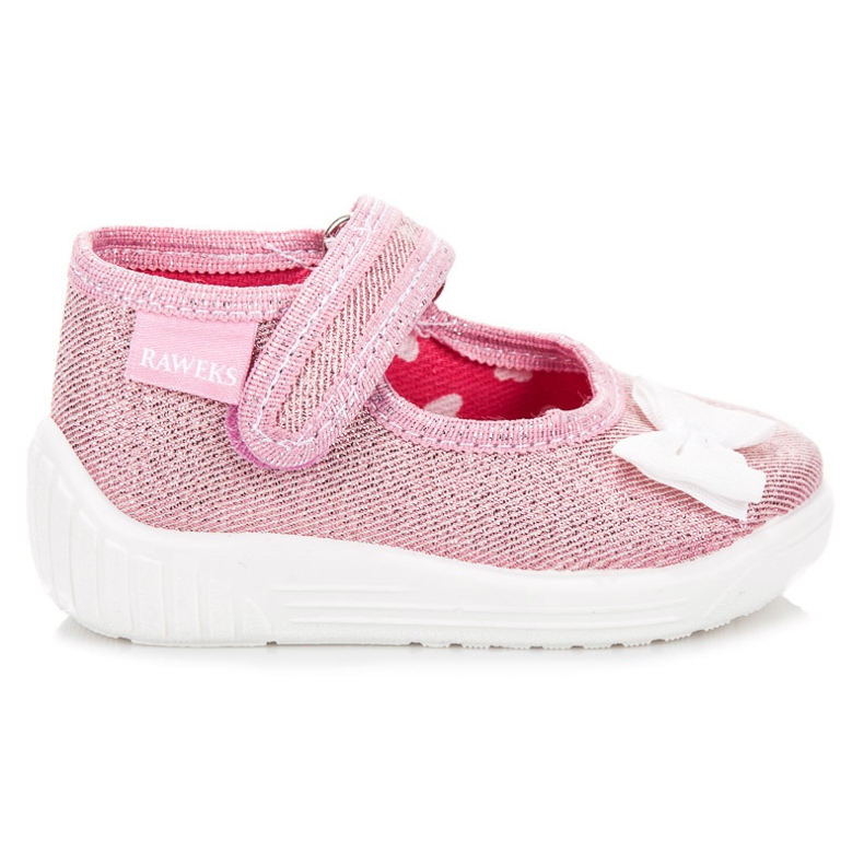 Reweks Zapatos rosas con lazo rosado