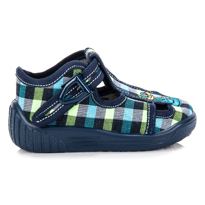 Reweks Zapatillas a cuadros azul