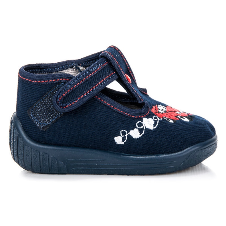 Reweks Zapatos azul marino con coche.