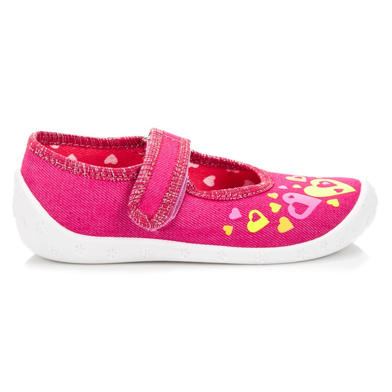 Reweks Zapatillas de velcro rosa rosado
