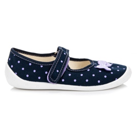 Reweks Zapatillas azul marino con lazo