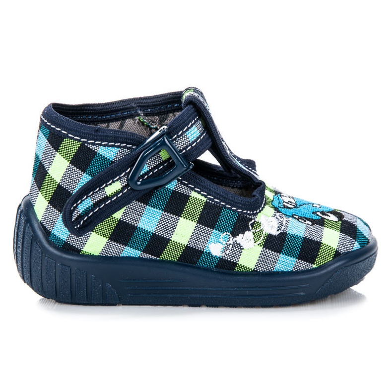 Reweks Zapatos casuales a cuadros azul