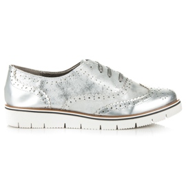 Kylie Zapatos plateados con cordones gris