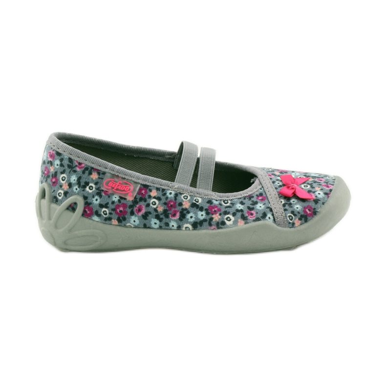 Zapatillas casa niña pradera Befado 116x227 rosado gris