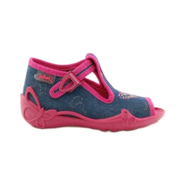 Befado 213p101 zapatillas con corazón azul marino rosado