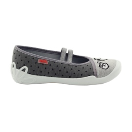 Befado zapatos infantiles bailarinas babuchas 116Y235 gris