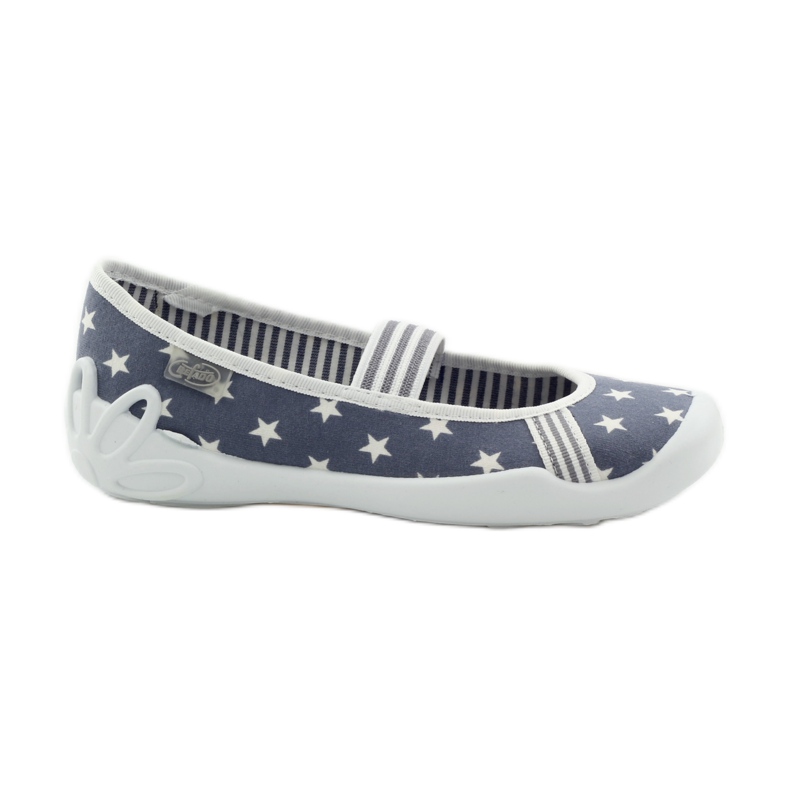 Zapatillas casa niña Befado 193y064 estrellas gris blanco