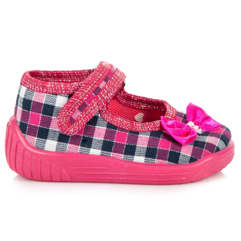 Reweks Zapatos con lazo azul marino rosado