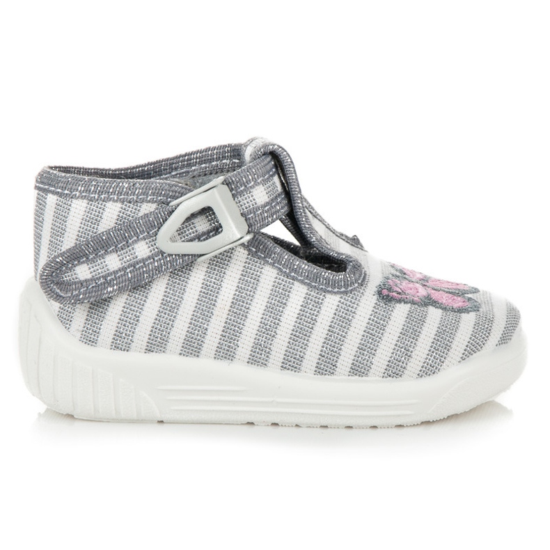 Reweks Zapatillas grises con mariposa