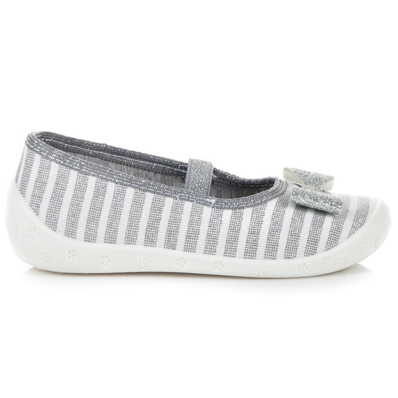Reweks bailarinas de rayas caseras gris
