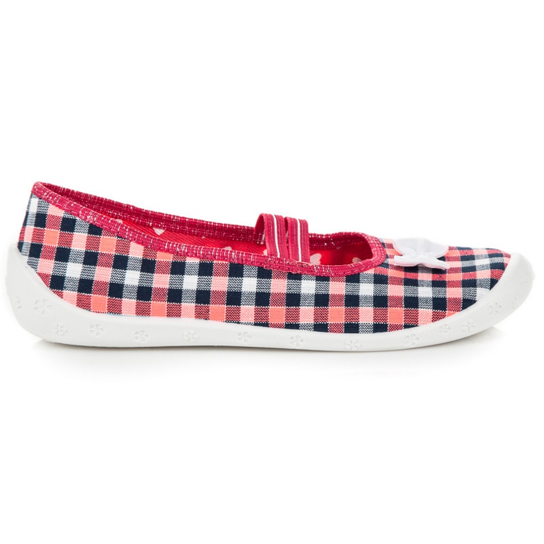 Reweks Zapatos a cuadros para niña rosado