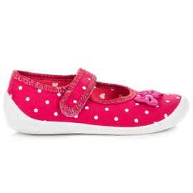 Reweks Zapatos caseros de lunares rosado