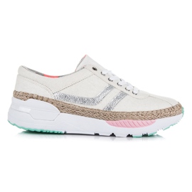 Kylie Zapatillas con cordones, alpargatas marrón gris