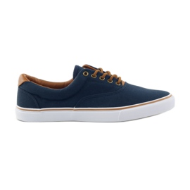 American Club Deportivas azul marino atadas 18-65 marrón