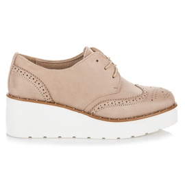 Seastar Zapatos cuña ante marrón