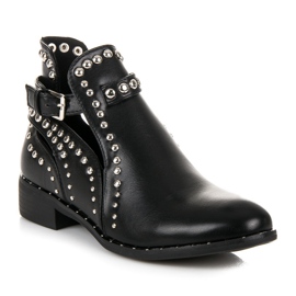 Seastar Botines negros con pedrería