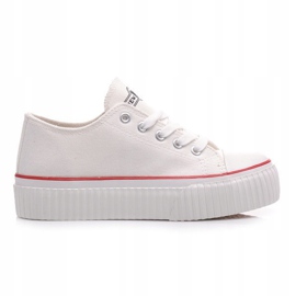 New Age Zapatillas en la plataforma como Creepers blanco