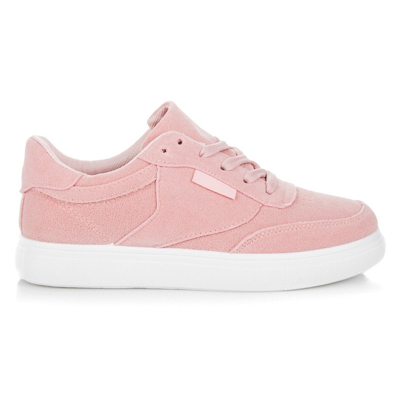 Zapatillas de deporte en la plataforma rosado