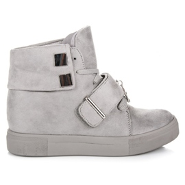 Seastar Zapatillas de ante con cuña gris