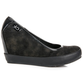 Vices Zapatos de tacón negros con cuña Vices Zapatos de tacón negros con cuña