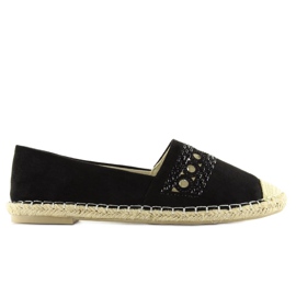 Alpargatas de mujer negras SK135 Black negro