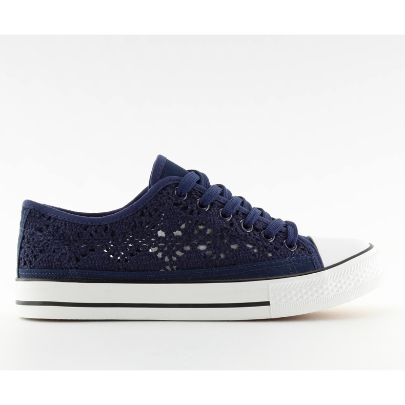 Deportivas de cordones azul marino para mujer NB89P Azul