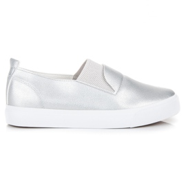 L&H Slipons de plata gris