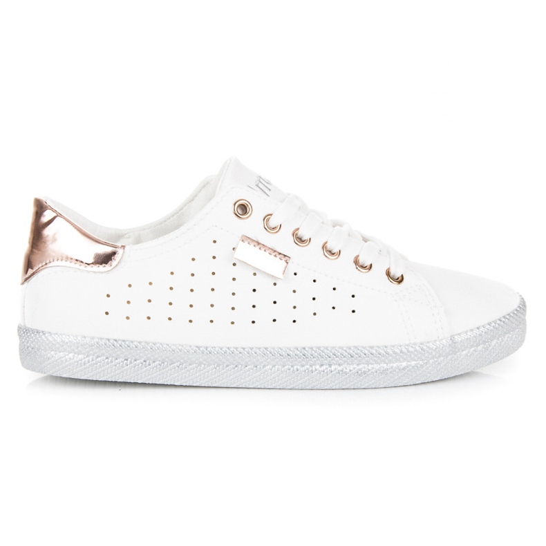L&H Zapatillas caladas blanco