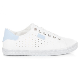 L&H Zapatillas caladas blanco