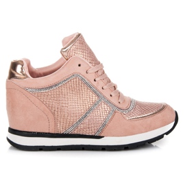 Vices zapatillas atadas rosa