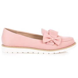 Vices Zapatos bajos con lazo rosado Vices Zapatos bajos con lazo rosado