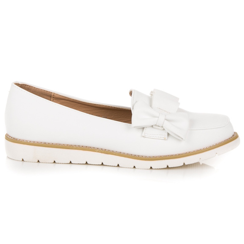 Vices Zapatos bajos con lazo blanco Vices Zapatos bajos con lazo blanco