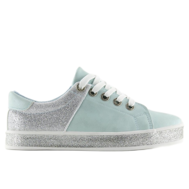 Deportivas de mujer azul brillante BL125 Blue gris
