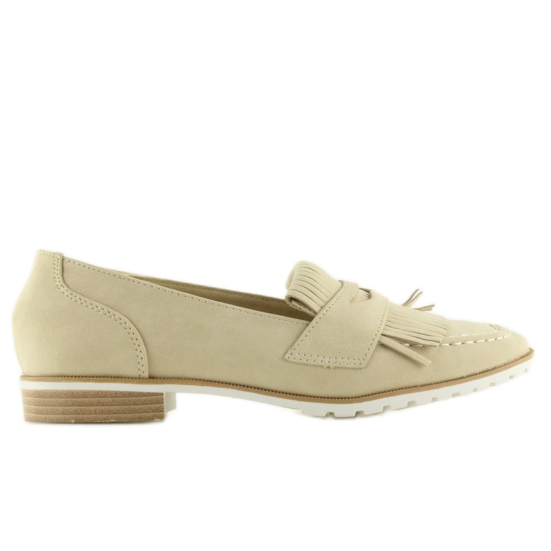 Mocasines beige de mujer 1174 Beige