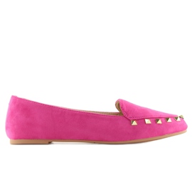 Mocasín Mujer Tachuelas Fucsia 1388 rosa