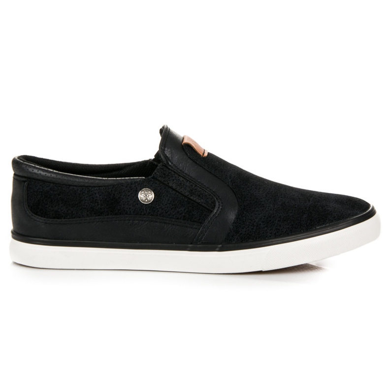 L&H Slipons de hombre negro