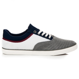 L&H Zapatillas de gamuza gris
