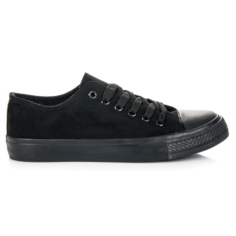 Seastar Zapatillas de ante con cordones negro