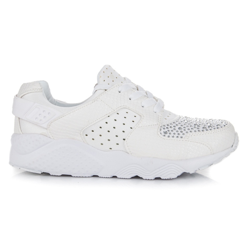 Kylie Deportivas con cristales blanco