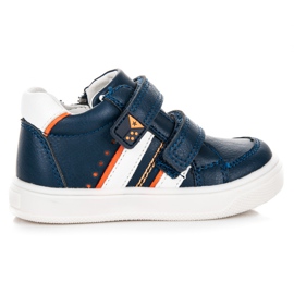 American Club Zapatos velcro azul marino