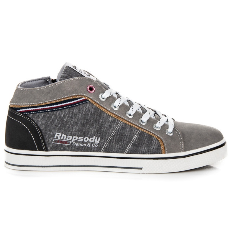 American Club Calzado con cremallera gris