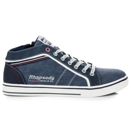 American Club Calzado con cremalleras azul