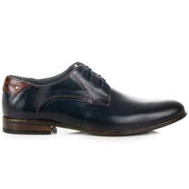 Lucca Zapatos atados de negocios azul