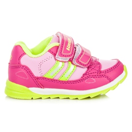Hasby Zapatillas rosa en velcro rosado