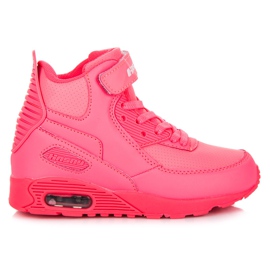 Hasby Botines neón rosado