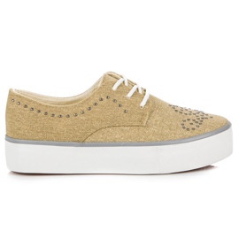Kylie Zapatillas Con Cristales marrón